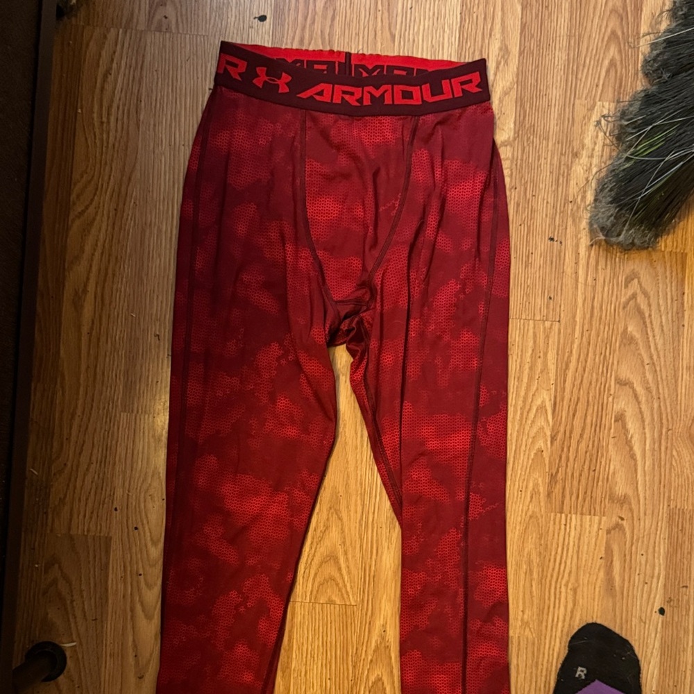 Under Armour Bold Red compression Leggings